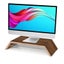 NNETM Premium Black Walnut Monitor Stand Riser with Underneath Storage Carousel 1