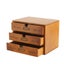 NNETM Timeless Elegance: 3-Layer Vintage Wooden Desktop Organizer Carousel 1