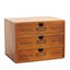 NNETM Timeless Elegance: 3-Layer Vintage Wooden Desktop Organizer Carousel 2