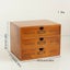NNETM Timeless Elegance: 3-Layer Vintage Wooden Desktop Organizer Carousel 7
