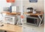 NNETM K-Type Desktop Printer Storage Rack - Multi-Layer Floor-to-Floor Cabinet Carousel 4