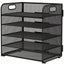 NNETM Black Mesh Desktop File Organizer - 5-Layer, Portable and Sleek Design Carousel 1