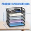 NNETM Black Mesh Desktop File Organizer - 5-Layer, Portable and Sleek Design Carousel 2