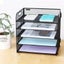 NNETM Black Mesh Desktop File Organizer - 5-Layer, Portable and Sleek Design Carousel 4