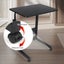 NNETM Black Lift Table Desk with Pulley to Adjust Height Carousel 3