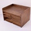 NNETM Vintage Solid Wood A4 Multi-layered File Organizer Box Rack Carousel 2