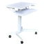 NNETM Height Adjustable Mobile Standing Desk with Keyboard Tray Carousel 1