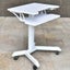 NNETM Height Adjustable Mobile Standing Desk with Keyboard Tray Carousel 2