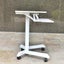NNETM Height Adjustable Mobile Standing Desk with Keyboard Tray Carousel 4