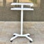 NNETM Height Adjustable Mobile Standing Desk with Keyboard Tray Carousel 5