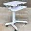 NNETM Height Adjustable Mobile Standing Desk with Keyboard Tray Carousel 6