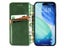 Slim PU Leather Stand Wallet Case Cover for iPhone 17 Pro Green Carousel 3