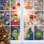 Christmas Decorations Indoor Window Clings Grinch Window Stickers Decals Carousel 3