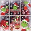 Christmas Decorations Indoor Window Clings Grinch Window Stickers Decals Carousel 1