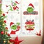 Christmas Decorations Indoor Window Clings Grinch Window Stickers Decals Carousel 4