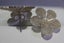 Rare Antique Art Deco filigree sterling silver Daisy earrings Carousel 9