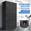 Steel Locker Gym Stationary Storage Cabinet 12 Doors Carousel 17