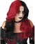 Evil Jester Long Red and Black Wig Carousel 2