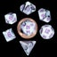 MDG MDG41037 Mini Polyhedral Dice Set: Marble with Purple Carousel 1
