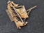 Pure 18k gold Viking ship broach 18 carat yellow gold Carousel 3