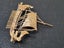 Pure 18k gold Viking ship broach 18 carat yellow gold Carousel 5