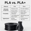 PLA+ Filament 1.75mm 1KG for 3D Printer - Black Carousel 7