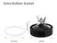 7 Fins Extractor Blade Replacement + Extra Rubber Gasket for Ninja Blender Carousel 3