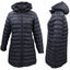 Women's Longline Padded Hooded Jacket Puffer Puffy Quilted Windproof Zip Coat... Carousel 1
