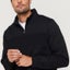 New Men's Unisex Adult Half-Zip Fleece Jumper Pullover Stand Collar Jacket Sh... Carousel 3