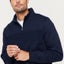 New Men's Unisex Adult Half-Zip Fleece Jumper Pullover Stand Collar Jacket Sh... Carousel 4