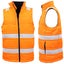 Hi Vis Puffer Workwear Vest Zip Up w Reflective Tape Quilted Puffy Tradie Jac... Carousel 6