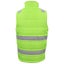 Hi Vis Puffer Workwear Vest Zip Up w Reflective Tape Quilted Puffy Tradie Jac... Carousel 4