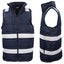 Hi Vis Puffer Workwear Vest Zip Up w Reflective Tape Quilted Puffy Tradie Jac... Carousel 7