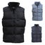 New Men's Thick Puffy Puffer Sleeveless Jacket Winter Thick Vest Quilted Jack... Carousel 2
