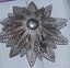 Antique Art Deco period sterling silver filigree starburst brooch Carousel 6