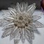Antique Art Deco period sterling silver filigree starburst brooch Carousel 10