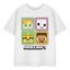 Minecraft Girls Squares Short-Sleeved T-Shirt Carousel 1