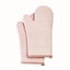 Elosung Pink Premium Heat Resistant Silicone Oven Mitts Pair Non Slip Grip Cotto Carousel 1
