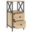 vidaXL Bedside Cabinet Sonoma Oak 34x35.5x70 cm Engineered Wood Carousel 5