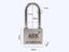 60mm Stainless Steel Padlock, Multi-function Anti Theft Steel Lock Carousel 3