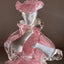 Vintage Pair of Murano Glass Carnival Dancing Figurines – Pink & Gold Fleck Carousel 10