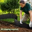 Garden Landscape Edging 20mx30cm Lawn Border Flower Bed DIY Carbon Steel Carousel 4