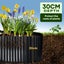Garden Landscape Edging 20mx30cm Lawn Border Flower Bed DIY Carbon Steel Carousel 7