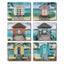 Cinnamon Boathouse Cork Backed Drink Coasters Set 6 Carousel 1