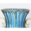 SOGA 51cm Blue Glass Tall Floor Vase with 12pcs Artificial Fake Flower Set Carousel 7