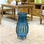 SOGA 51cm Blue Glass Tall Floor Vase with 12pcs Artificial Fake Flower Set Carousel 9