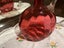 Victorian cranberry glass handblown decanter with original stopper Carousel 7