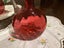 Victorian cranberry glass handblown decanter with original stopper Carousel 2