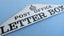 Antique Post office Letter Box enamel sign …Auct 1 Carousel 1