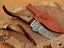 Hand Made Collector Antique Ram Horn handle Damascus Steel Bowie Knife Carousel 7